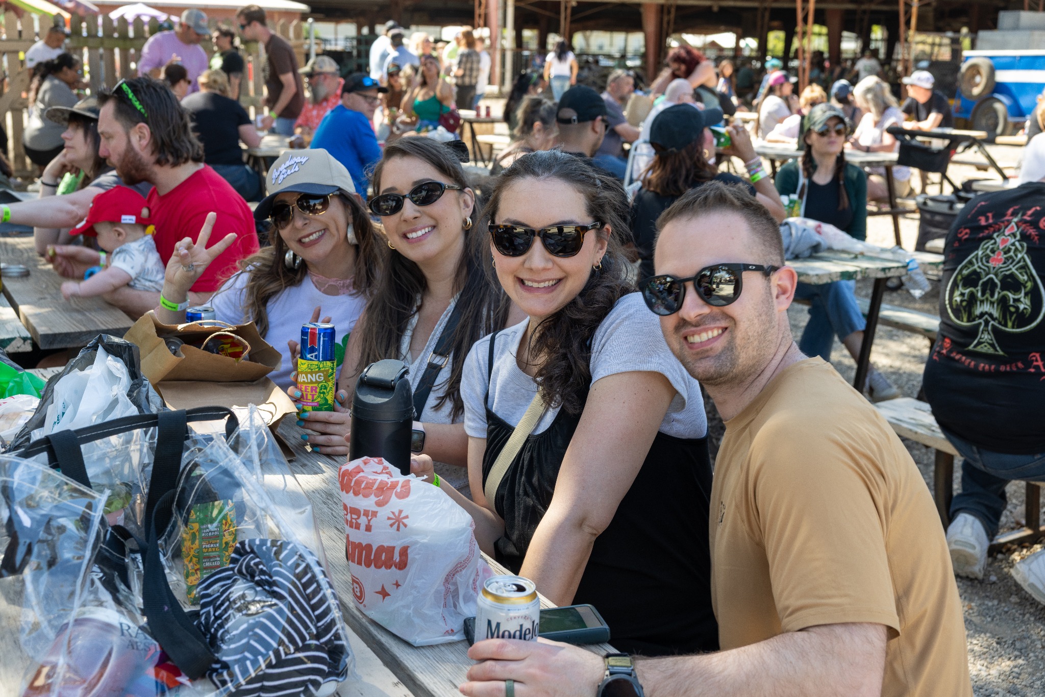 Friends enjoying In A Pickle Festival