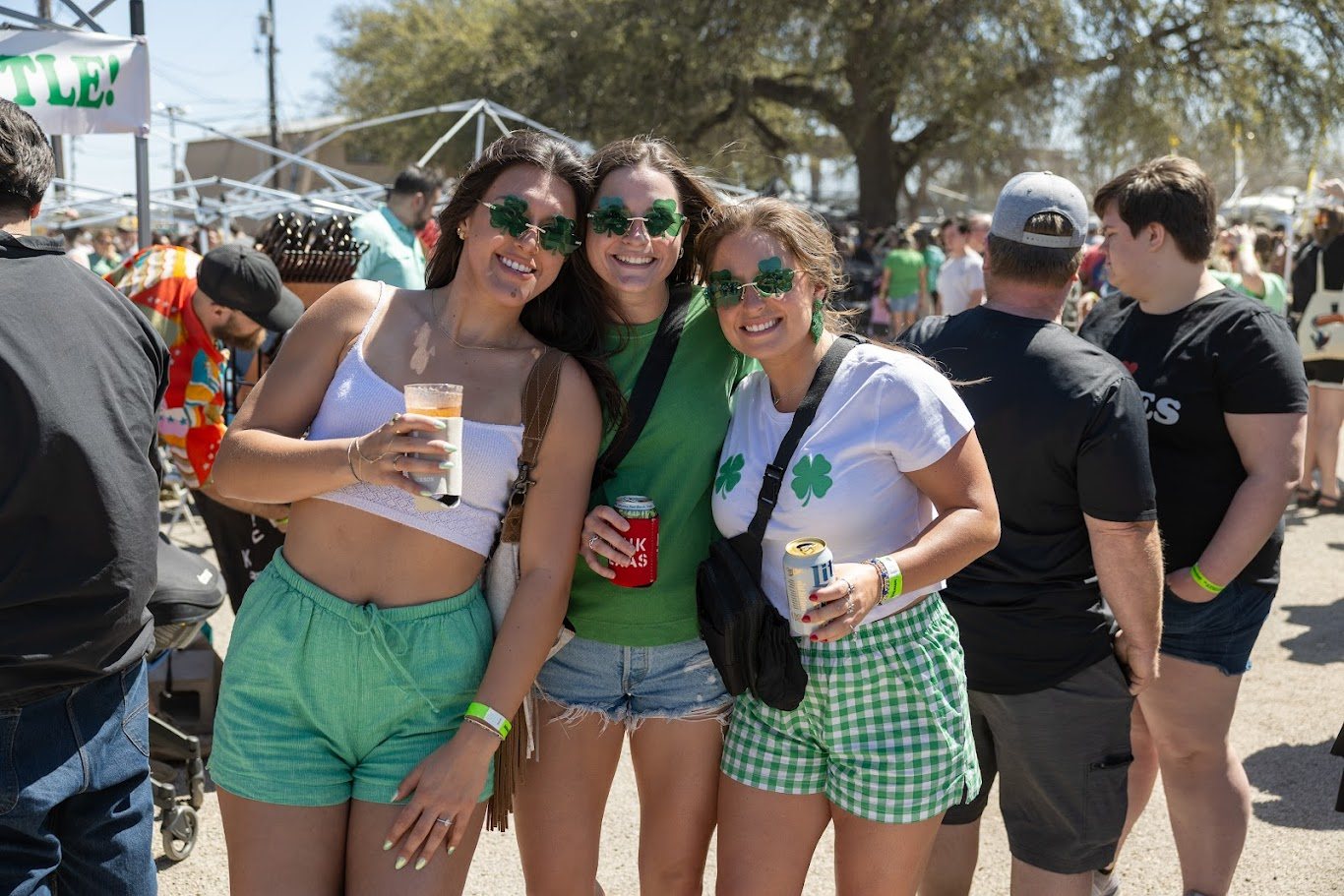 Friends enjoying the festival